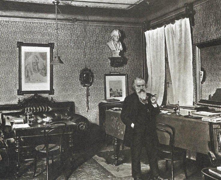 Brahms in his study